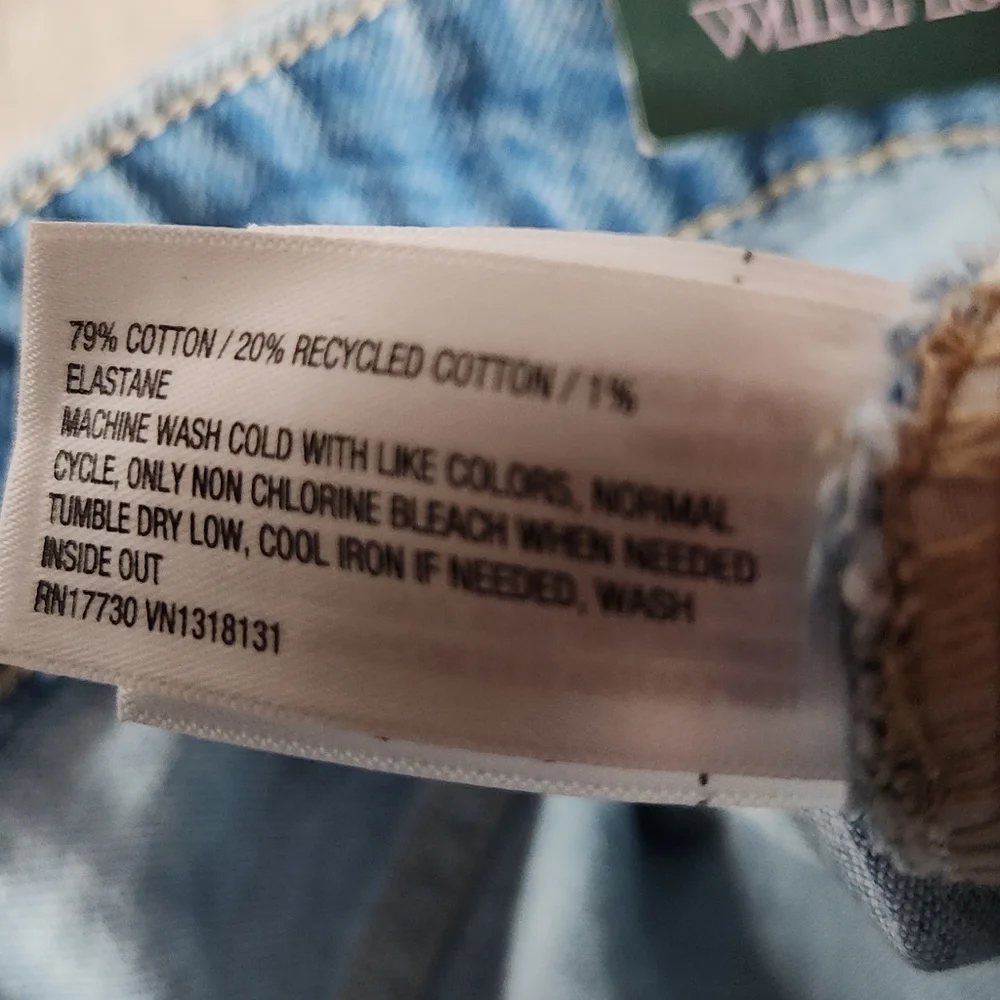 Women's High-Rise Rolled Cuff Jean Shorts - Wild Fable Blue 6 - Picture 11 of 11